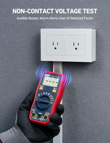 AstroAI DM130B Multimeter, 4000 Counts, Auto-Ranging, Capacitance Testing - size: 47.17 cubic inches