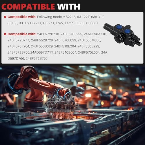918-0481A Log Splitter Control Valve Compatible with LS27 LS27T LS33T 522LS 831LS Replace 917-0899 718-0481 718-0481-0637 717-0899-0637 718-0481A