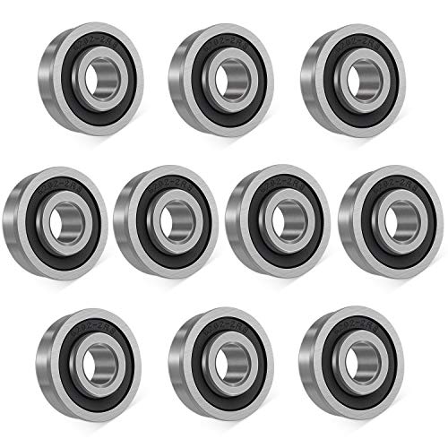 10Pcs Flanged Ball Bearings ID 5/8" x OD 1-3/8" for Lawn Mower, Wheelbarrows, Carts & Hand Trucks Wheel Hub, Alternative to Snapper, JD, MTD, Marathon AYP Etc, Deep Groove Ball Bearing - size: ID 5/8" x OD 1-3/8"