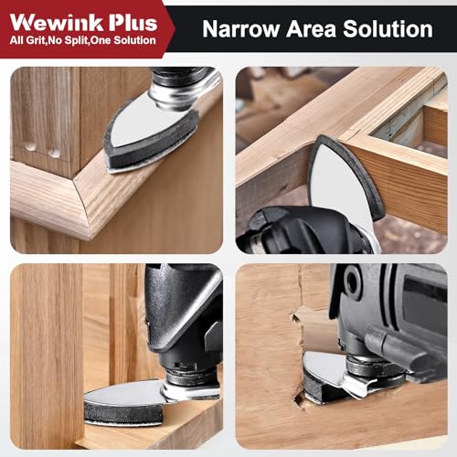 148Pcs Wet Dry Oscillating Tool Sanding Pad Kit for Tight Spaces Detailing - color: 148pcs set