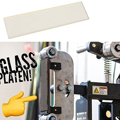 Ceramic Glass Platen Liner/Ceramic Glass Platen for Belt Sander Grinder 200 * 50 * 5mm