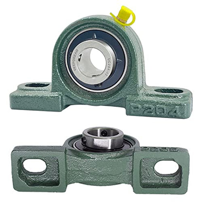 4Pcs UCP204-12 Pillow Block Bearing 3/4 inch Bore Mounted Pillow Block Bearings Chrome Steel Bearings with 3/4" Bore, Self Alignment - size: UCP204-12-4pcs