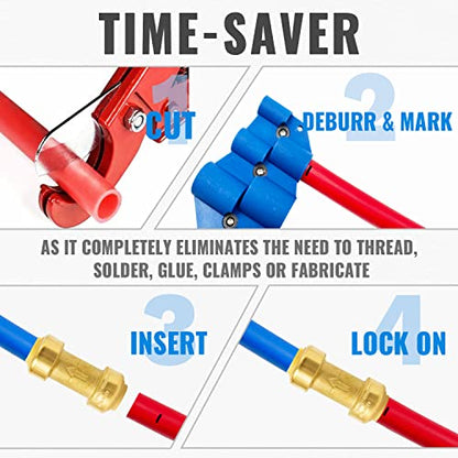 SUNGATOR Check Valve, 3/4 Inch Push-to-Connect Fittings, 2-Pack, Brass - size: 3/4 Inch, style: 2 Pack