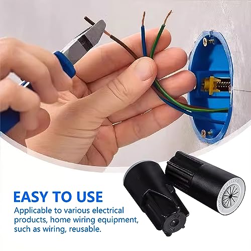 36 Pcs Black Waterproof Wire Connectors Outdoor Wire Nuts - color: black-36