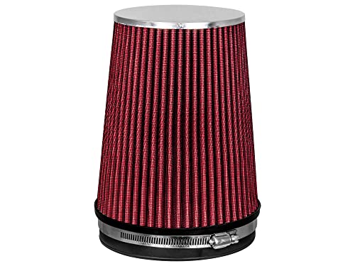 Rtunes Racing 6-Inch 152mm Truck Dry Cone Air Filter, Red, 8-Inch Tall - size: Truck 6"