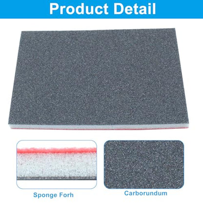 320 Grit Sanding Sponge, 4" x 3", 20Pcs - style: 320 Grit