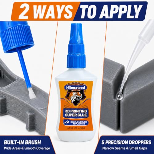 3D Printer Glue, 50g Super Glue 3D Printing Glue for PLA, ABS, PETG, TPU