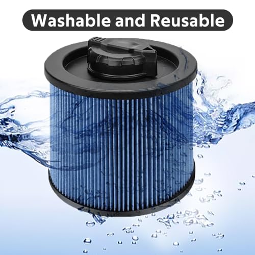 2 Pack DXVC4002 Cartridge Filter Compatible with DeWalt Wet/Dry Vac Cleaner - size: 2 Pack DXVC4002