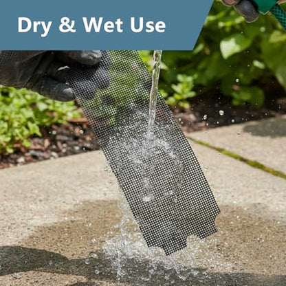 Drywall Sanding Screen Mesh Sheet, 15 Pack Drywall Sandpaper 80 Grit, 4-3/16" x 11-1/4" Dual-Sided Wet Dry Mesh Sandpaper for Drywall, Wood, Metal, Auto - style: 80 Grit