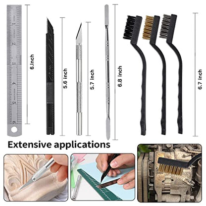 HIJIRH 165PCS 3D Model Kit Tools,Gundam Model Tool,Hobby Building Tool Kit