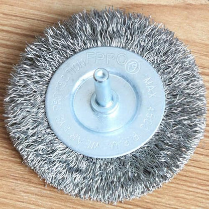 FPPO 20PCS 3 Inch Stainless Steel Wire Wheel Brushes Kit for Drill with 1/4-Inch Shank,Wire Wheels for Power-Operated Grinders