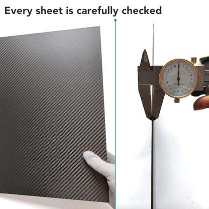 cncarbonfiber 1mm 300x400mm 100% Carbon Fiber Sheet Laminate Plate Panel 3K Twill Matte Finish - size: 300x400x1.0mm, style: Twill Matte Finish