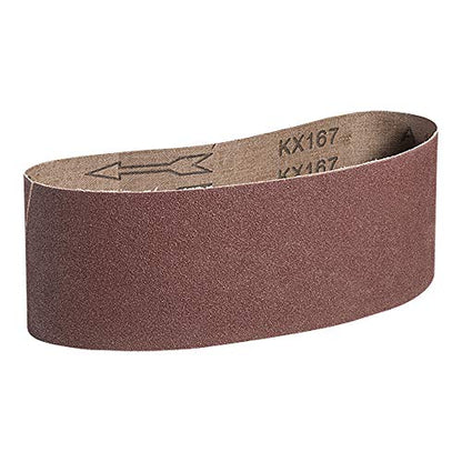 Mercer Industries 106100 Aluminum Oxide Premium Sanding Belts, 100 Grit (10 Pack), 3" x 21" - size: 3 x 21, style: 3 x 21"
