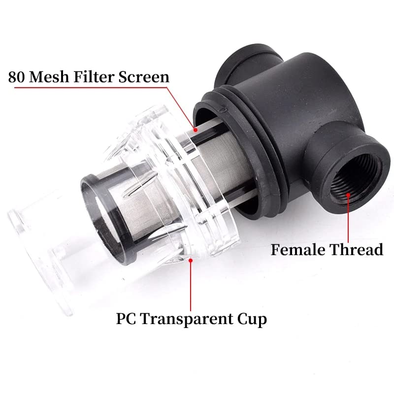 WINMAX 1/2" Female in-Line Strainer with 80 mesh Stainless Steel Filter Screen Model SRP-F02 - size: 1/2 INCH