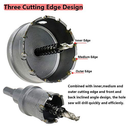 Carbide Hole Saw 23mm/0.9" Cutting Dia Hole Saw Cutter - size: 0.9"/23mm