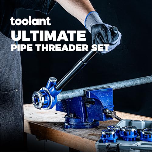 toolant Ratchet Pipe Threader Kit, NPT 1/2"-1", 3-Piece - size: 1/2"- 1" (3pcs)