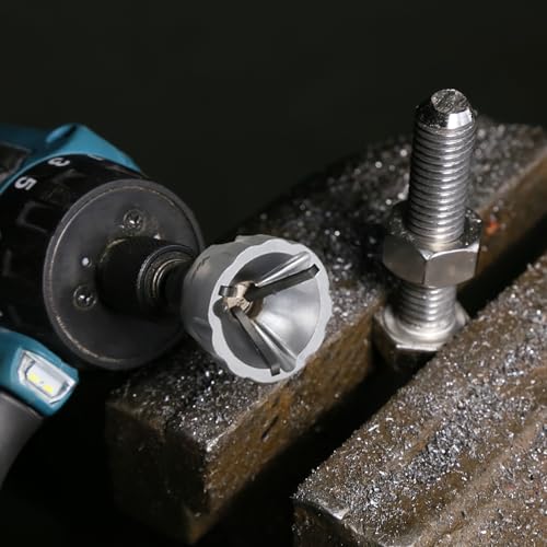 1/8" to 3/4" Deburring External Chamfer Tool with Carbide Blades - size: 1/8" to 3/4"