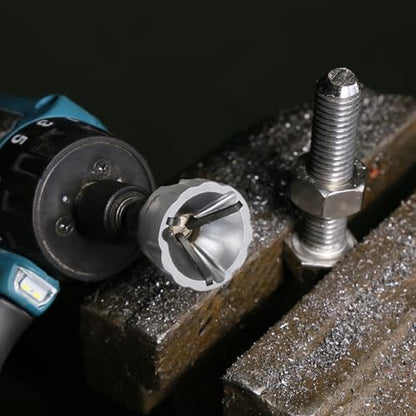 1/8" to 3/4" Deburring External Chamfer Tool with Carbide Blades - size: 1/8" to 3/4"