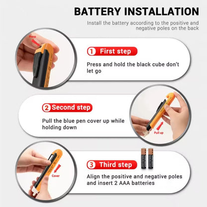 Non-Contact Voltage Tester Pen (90-1000V) – AC Power Outlet Detector with LED Light