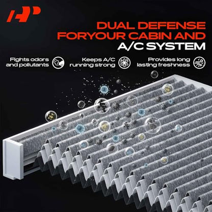 A-Premium Cabin Air Filter with Activated Carbon Compatible with Subaru