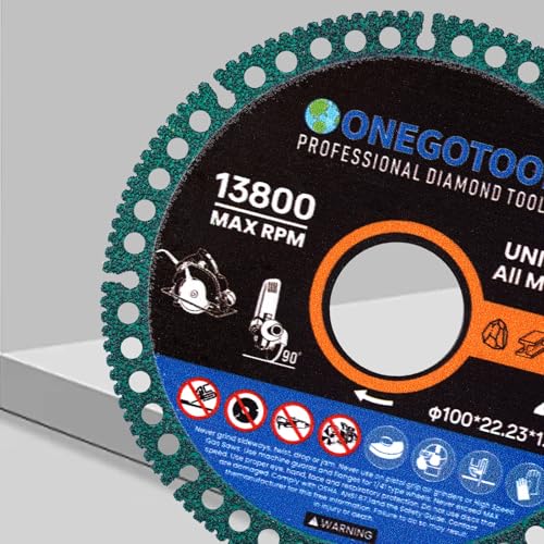 4 inch Indestructible Cutting Discs for Angle Grinder 7/8" Blades Cut Off Wheels Tool Diamond Metal rebar Porcelain Tile Granite Marble Smooth Cutter (3pcs) - size: 4"