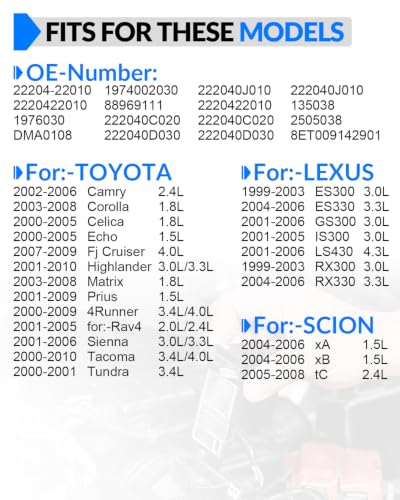 22204-22010 Mass Airflow Sensor Fits for:-Toyota Camry 02-06 - size: 22204-22010