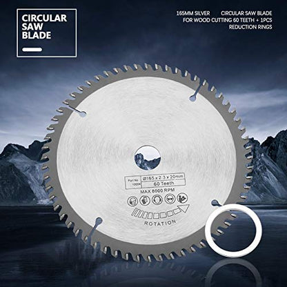 165 mm TCT Circular Saw Blade, Silver Standard Circular Saw Blade