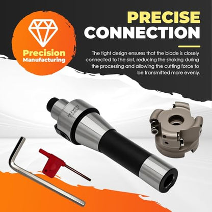 Face Mill Cutter Hard Alloy Inserts R8-FMB22 with Accessories