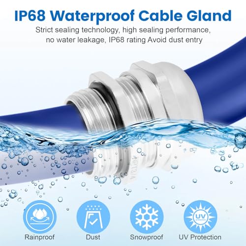 4 Pcs 3/4" NPT Nickel-Plated Copper Cable Gland - style: 3/4" NPT