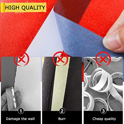 Masking Tape, 9Rolls Blue Painters Tape for Painting(60Yd x 0.94 Inch Wide) - size: 9rolls, 0.94in x 60.1yds, Blue