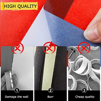 6 Rolls Masking Tape for Wall Paint, DIY Crafts & Arts(1.88Inch x 60.1Yard) - size: 6rolls, 1.88in x 60.1yds, Blue