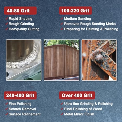 10Pcs Sand Paper 9x11Inch 180Grit Aluminum Oxide Sandpaper Sheets - size: 9 x 11 Inch x 180 Grits