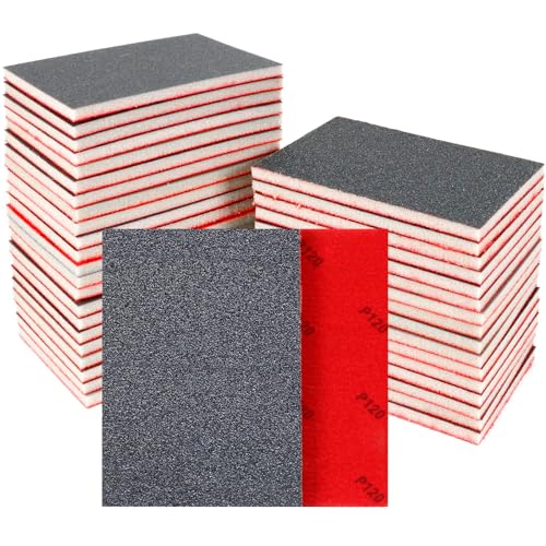 24 PCS Sanding Sponge Block 80-3000 Grit Wet Dry Sandpaper for Wood Metal - color: 80-3000g, size: 24 Pcs
