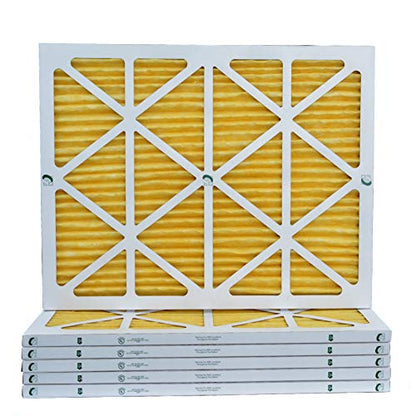 Glasfloss ZL 14x20x1 MERV 11 AC Furnace Pleated Air Filters. Box of 6 - size: 14x20x1 | 1" Filters | 6 Pack