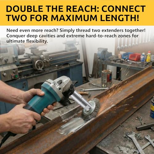 2 Pack 5/8"-11 Angle Grinder Extension Shaft for Grinding & Polishing