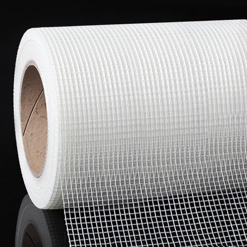 QILIMA Self-Adhesive Fiberglass Drywall Joint Tape Mesh for Wall Patch, 6 Inch by 75 Feet White - size: 6Inch x 75 Feet