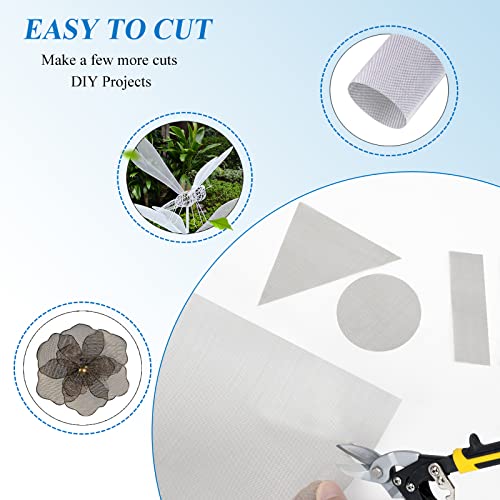 ovsor 30 Mesh Stainless Steel Mesh Roll - 2Pcs 16×50 inches (40.6×127cm) Professional Woven Wire Mesh, Sifting Screen Not Easy to Rust for DIY Project, Floor, Wall, Hole, Garden, Vent Cover