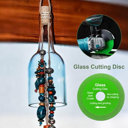 10 Pack Glass Cutting Disc, 4" Diamond Blade for Angle Grinder - size: 10 x 4"