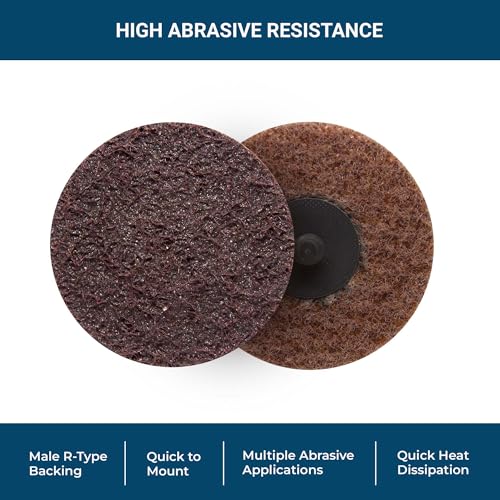 Benchmark Abrasives 3 Inch Sanding Discs Quick Change Nylon Surface Conditioning Discs, Drill & Die Grinder Sanding Disc Rust Remover for Metal Paint Stripper & Removal, Polishing - (25 Pack)(Medium) - style: Medium