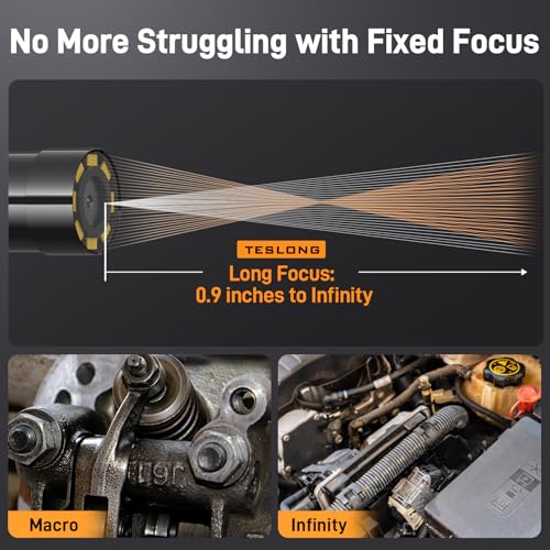 Teslong 2.0MP USB-C Auto Focus Borescope for Plumbing & Wall Inspections