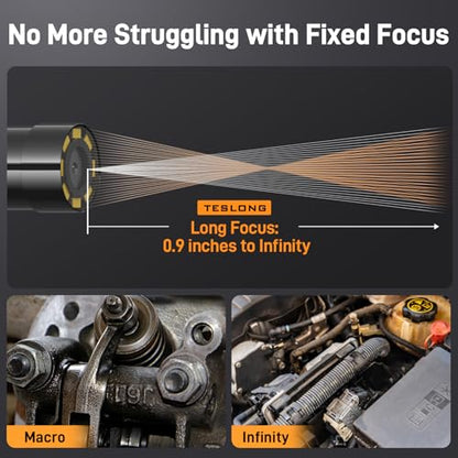 Teslong 2.0MP USB-C Auto Focus Borescope for Plumbing & Wall Inspections