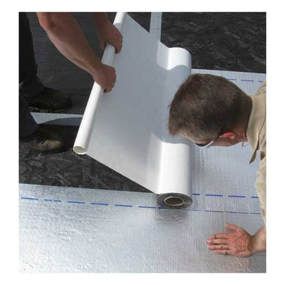 MFM Peel & Seal Self Stick Roll Roofing (4, 9in. Aluminum) - size: 9 Inch Aluminum