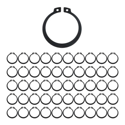 Oedema External Large Retaining Rings, 50 Pcs, 1-5/8 Inch, Black - size: 40mm/1.57inch