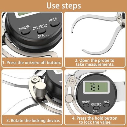 HDLNKAK Digital Outside Caliper Gage, Favor 0-6” - color: Black