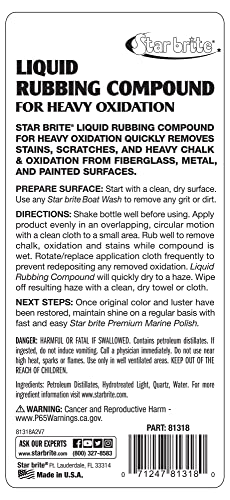 STAR BRITE Liquid Rubbing Compound Medium Oxidation - style: For Heavy Oxidation