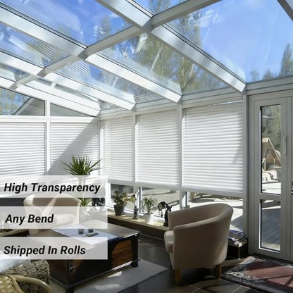 Clear Polycarbonate Roofing Sheet, Acrylic Plastic Sheet Pergola Roofing Canopy Cover Outdoor Awning Shelter for Greenhouse Shed Carport (4x26.2ft(1.2x8m)) - size: 4x26.2ft(1.2x8m)