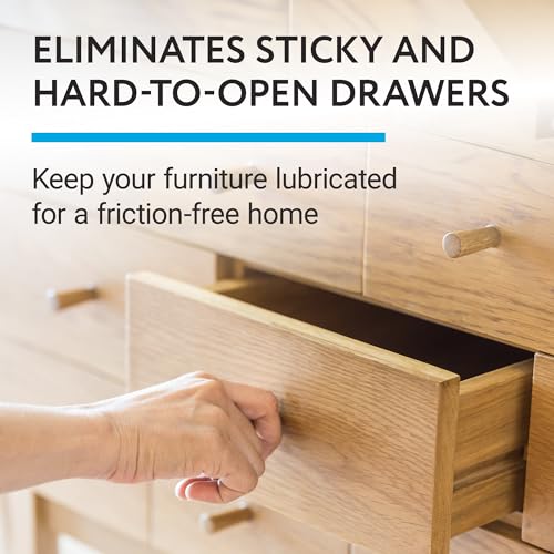 Impresa 6 Oz Wood Drawer Wax Paste - Friction-Free Sliding & Slide Wax - Squeak Elimination & Wood Lubricant for Smooth Movement - Corrosion Protection & Drawer Glide Lubricant