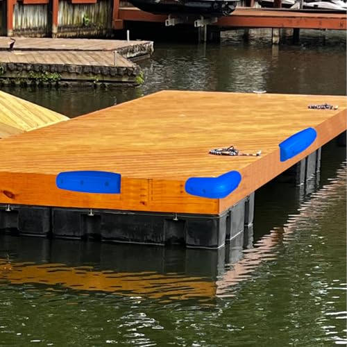 Dock Fender Bumpers, Boat Dock Bumpers for Straight Edge & Side - color: Blue, size: 2 Pack