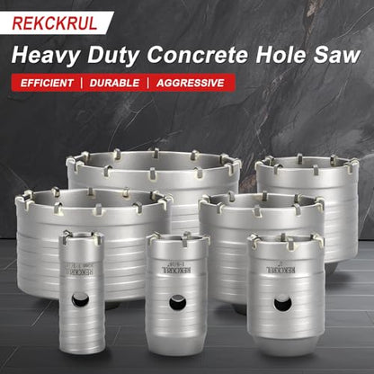 Professional 3-1/2" (90mm) Concrete Hole Saw with 220mm SDS Plus & Dust Bag - size: 3-1/2" (90mm)