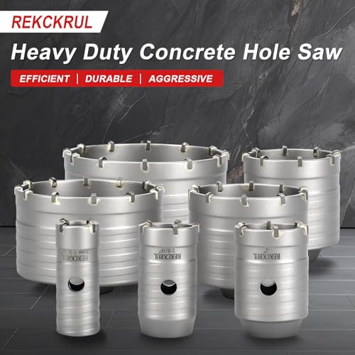 Professional 3-1/8" (80mm) Concrete Hole Saw 220mm SDS Plus & Dust Bag - size: 3-1/8" (80mm)